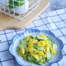 黄瓜炒鸭蛋的做法-家常味炒菜谱