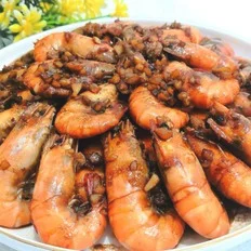 蒜香罗氏虾的做法-蒜香味炒菜谱