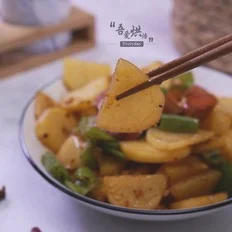 家常炒土豆片的做法-香辣味炒菜谱