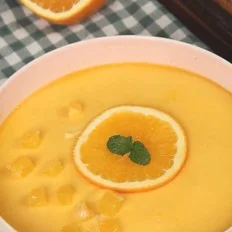 香橙蛋羹的做法-家常味炒菜谱