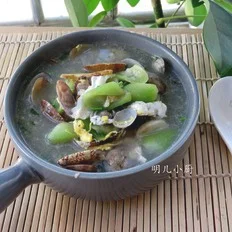 丝瓜炖花蛤的做法-家常味煮菜谱