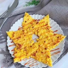黄金玉米鸡蛋饼的做法-甜味煎菜谱