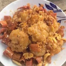 脆椒虾仁的做法-香辣味炸菜谱