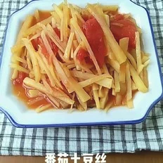 番茄土豆丝的做法-家常味烧菜谱
