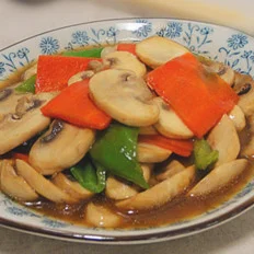 鲍汁炒蘑菇的做法-家常味炒菜谱