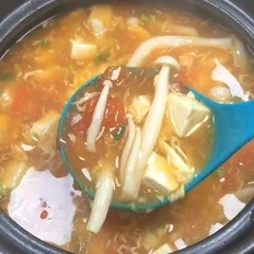 减脂豆腐汤的做法-酸甜味煮菜谱