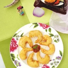 酥香炸虾的做法-咸鲜味炸菜谱