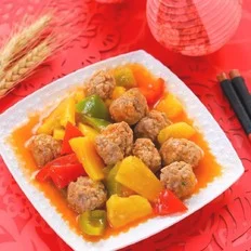 菠萝咕噜肉丸  宝宝辅食食谱的做法-家常味炒菜
