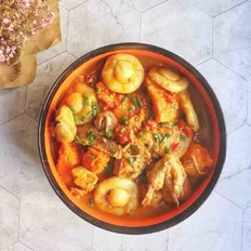 土豆仿蘑菇南瓜焖鸡块的做法-家常味煮菜谱
