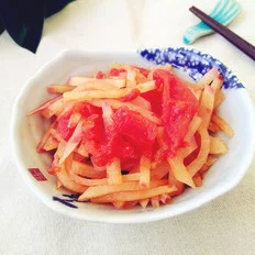 旱萝卜烧番茄的做法-茄汁味烧菜谱