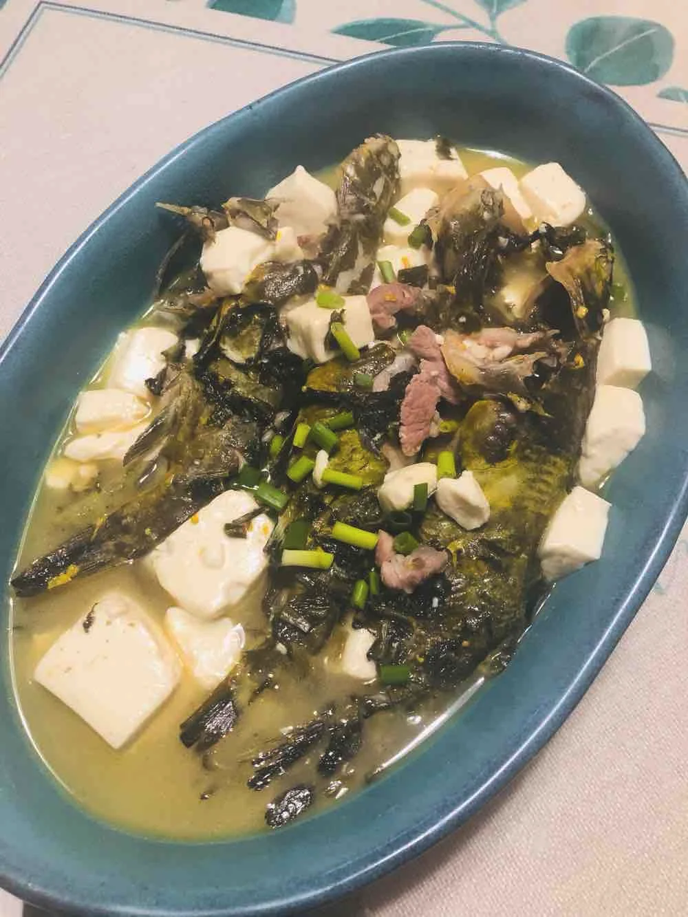 雪菜昂刺鱼豆腐汤的做法-家常味煮菜谱