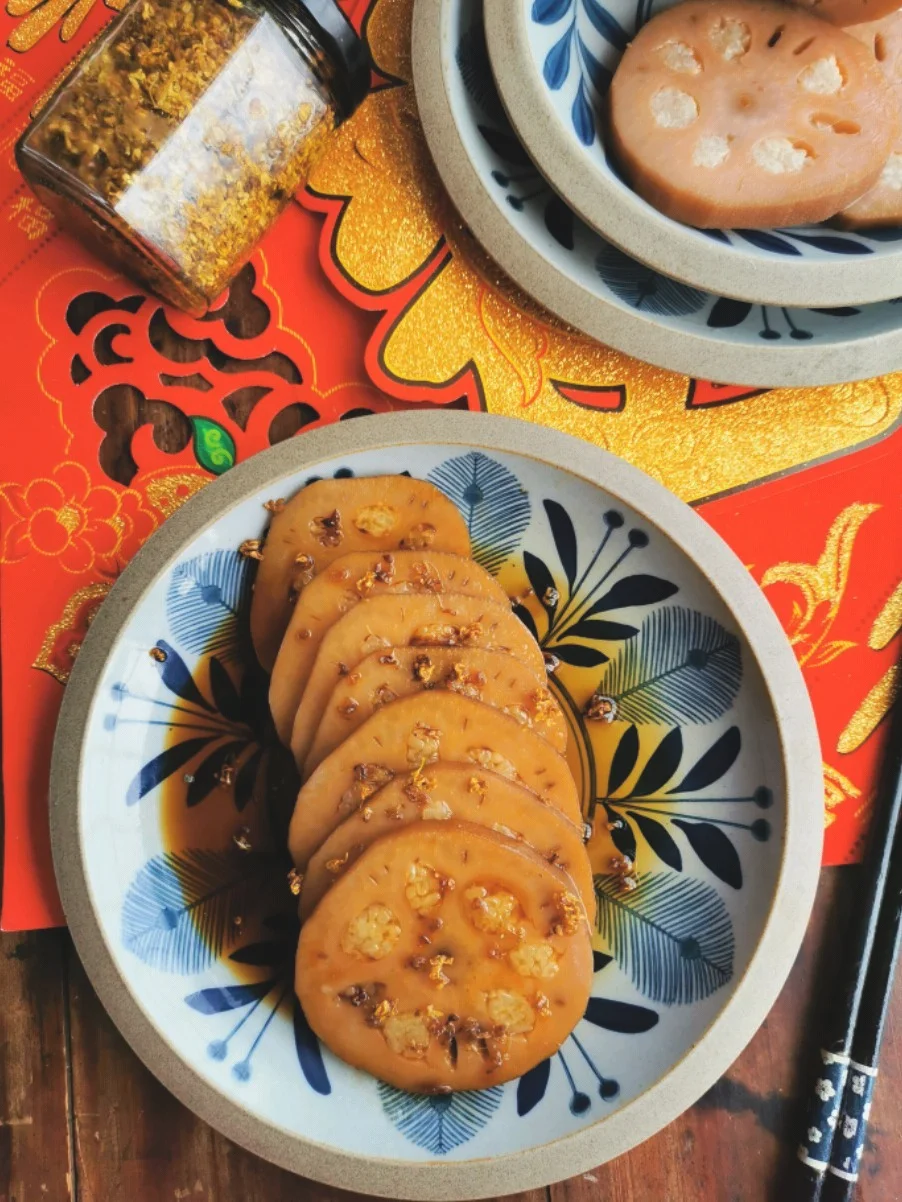 桂花糖藕的做法-甜味蒸菜谱