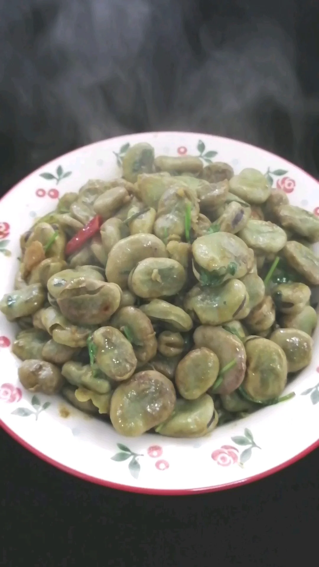 干煸蚕豆的做法-家常味炒菜谱