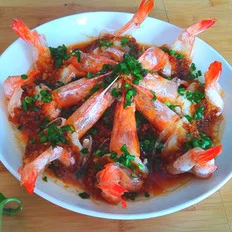 粉丝蒸大虾的做法-咸鲜味蒸菜谱