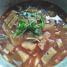 汤汁勺萝卜的做法-咸鲜味烧菜谱