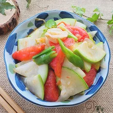 番茄炒葫芦瓜的做法-家常味炒菜谱
