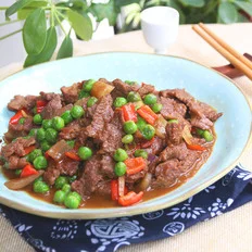 豌豆仁炒牛肉的做法-家常味炒菜谱