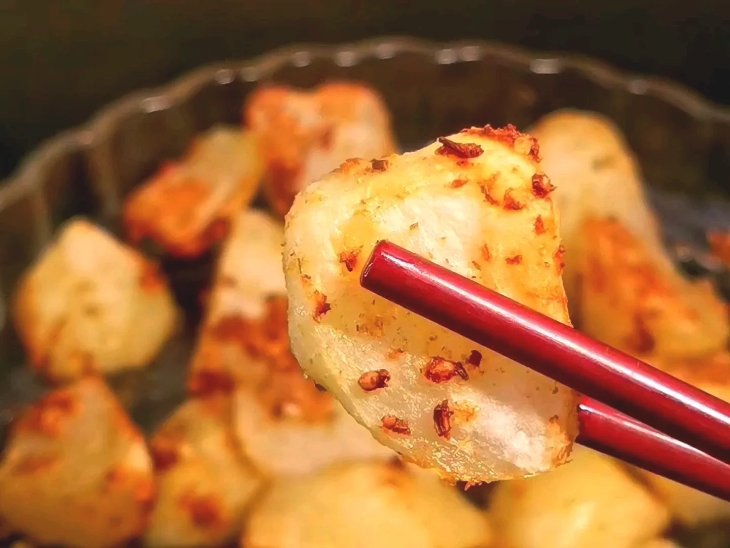 炸锅烤土豆的做法-咸鲜味烤菜谱