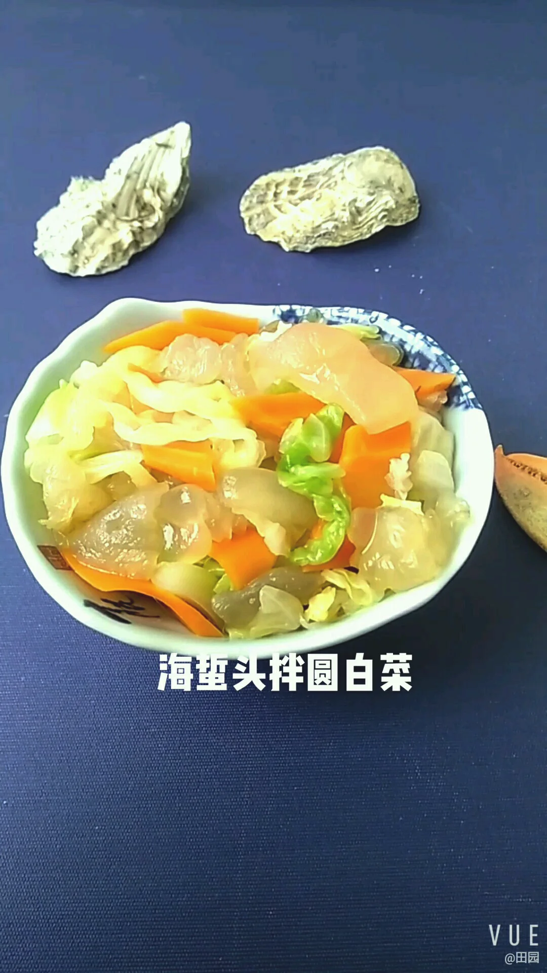海蜇头拌圆白菜的做法-酸甜味拌菜谱