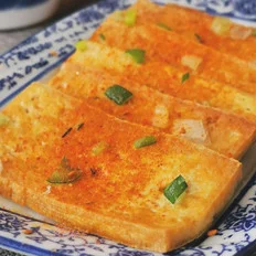 铁板豆腐的做法-麻辣味煎菜谱