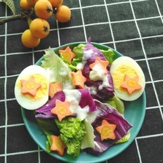 鸡蛋蔬菜沙拉的做法-酸甜味拌菜谱