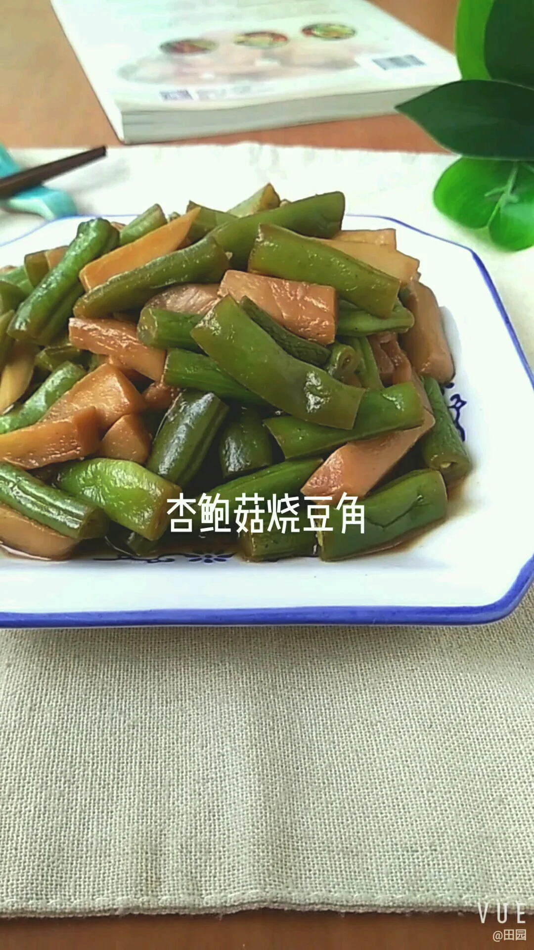 杏鲍菇烧豆角的做法-家常味烧菜谱