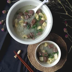 鸭血粉丝汤的做法-咸鲜味煮菜谱
