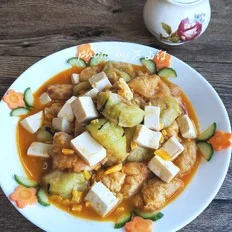 蟹黄酱烩菜的做法-咸鲜味烩菜谱