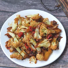 干煸花菜的作法-香辣味炒菜谱