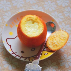 鲜橙蒸蛋的做法-果味蒸菜谱