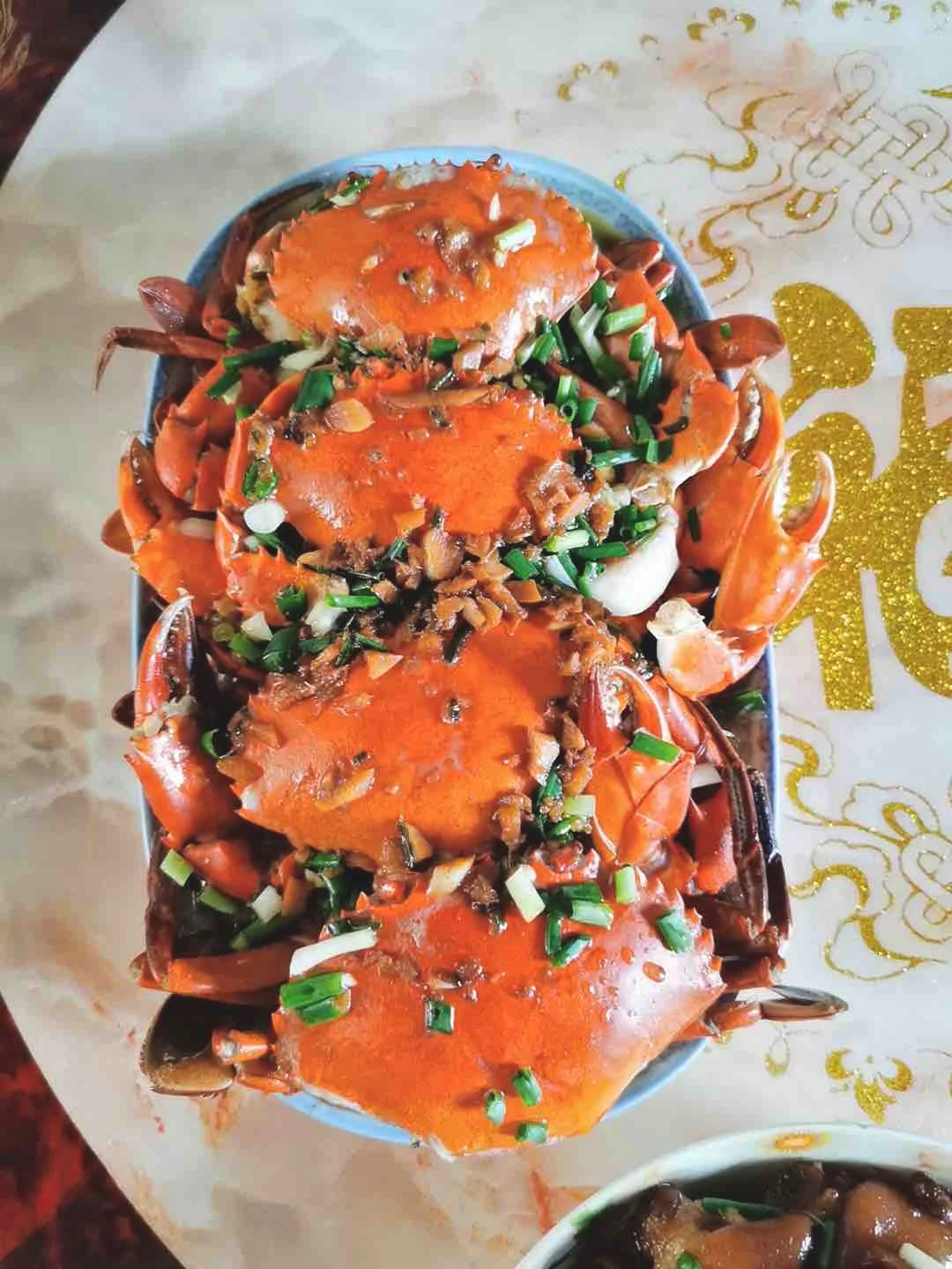 鸡蛋粉丝蒸肉蟹的做法-家常味蒸菜谱