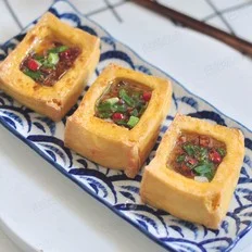鲜味黄金豆腐盒的做法-咸鲜味烤菜谱