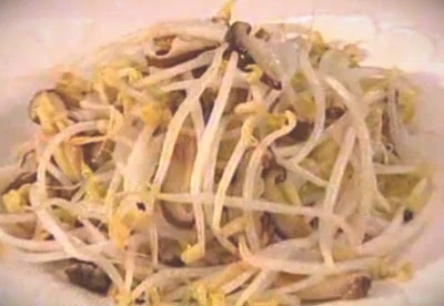绿豆芽炒香菇