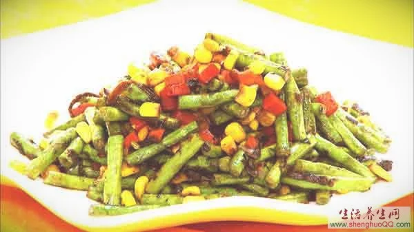 榄菜玉米炆豇豆的做法【视频+笔记】