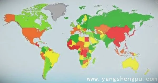 世界肝癌发病率地图