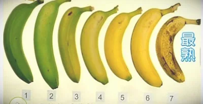 香蕉的成熟度区分_图片